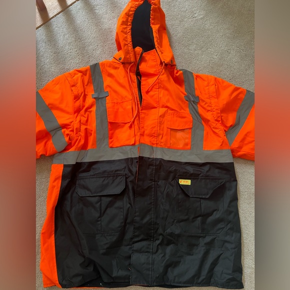 High Visibility Winter Coat - Picture 3 of 12